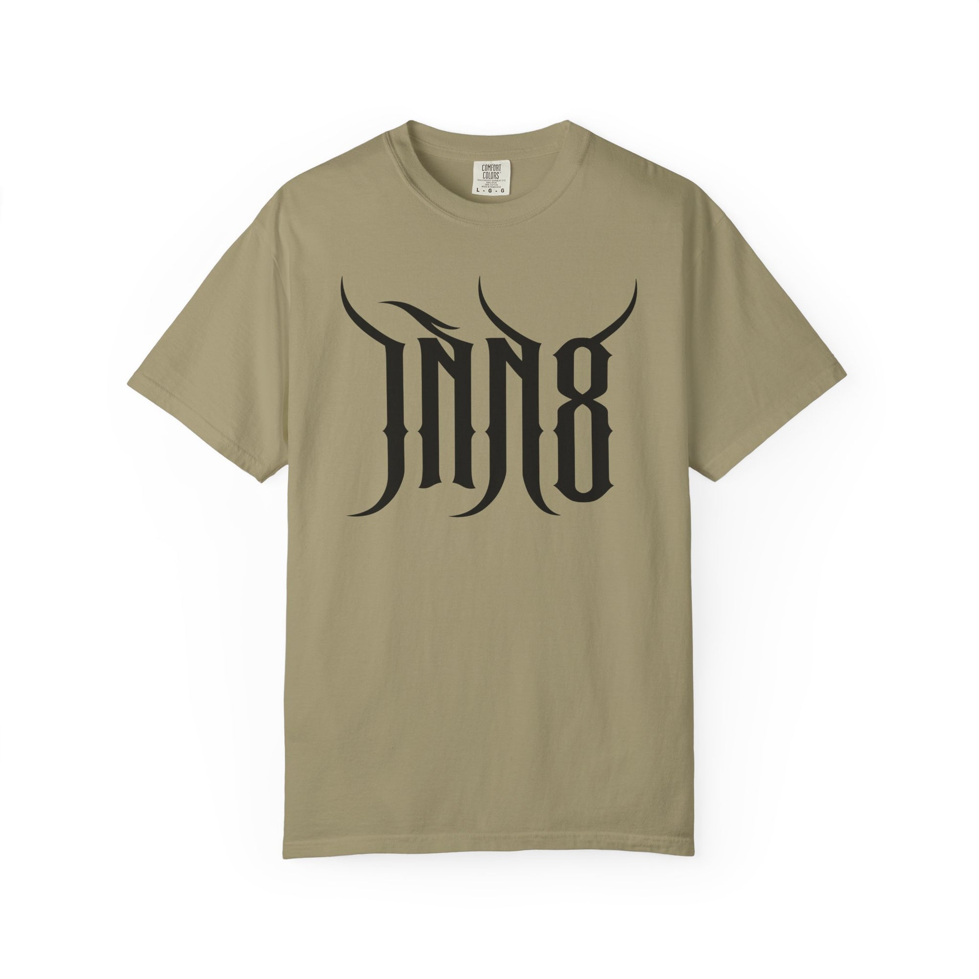 INN8 - Core T Shirt - Spine Script - Front - Olive